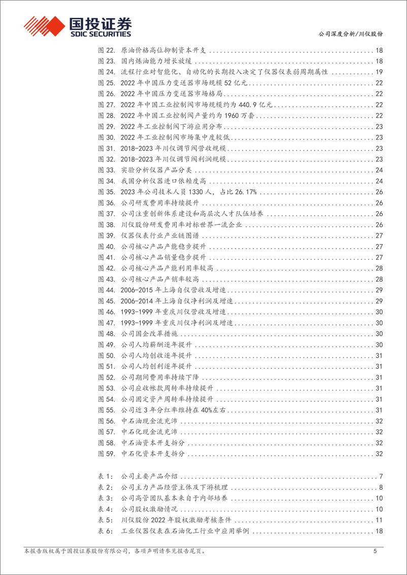 《川仪股份(603100)国内自动化仪表龙头，国企改革%2b设备更新%2b自主可控三箭齐发-240718-国投证券-38页》 - 第5页预览图