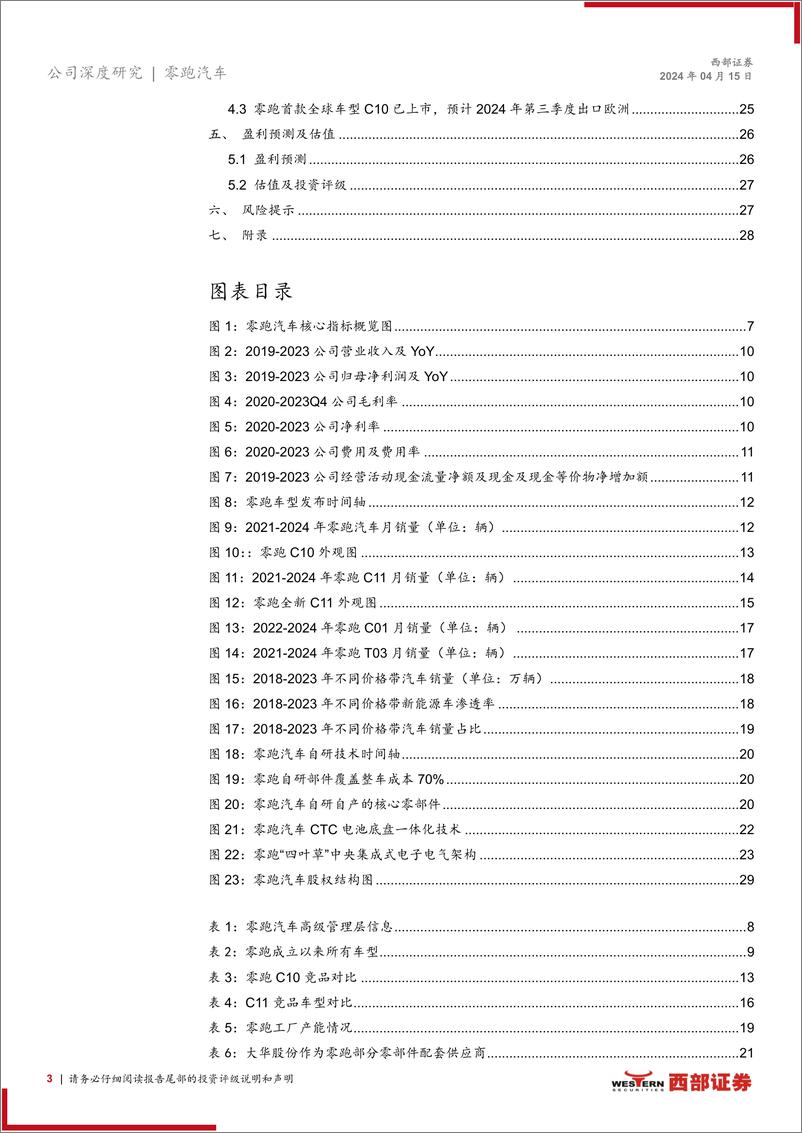 《2024零跑汽车首次覆盖报告（产品、规划、技术等）》 - 第3页预览图