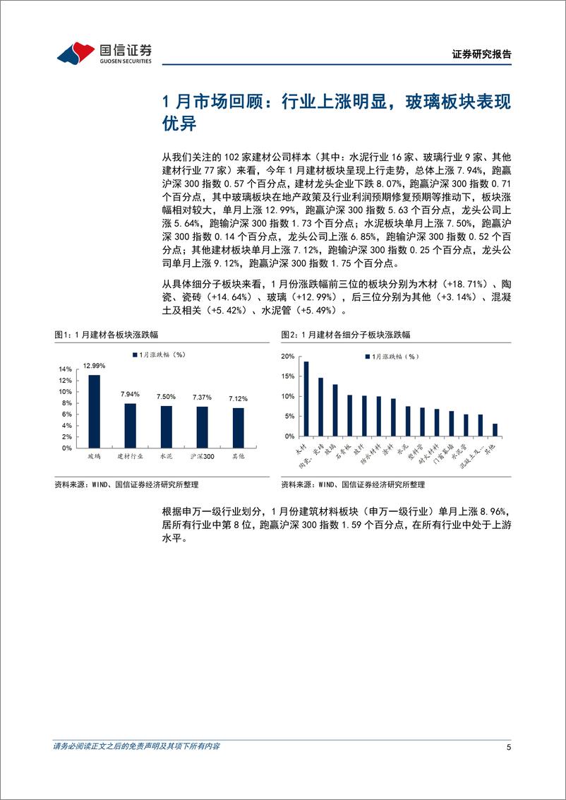 《非金属建材行业2023年2月投资策略：当前时点地产链头部企业依旧是板块配置重点，关注复工节奏和需求复苏-20230215-国信证券-24页》 - 第6页预览图