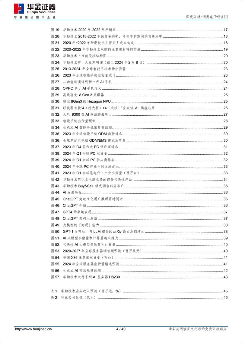 《华勤技术(603296)ODM龙头强者更强，高性能计算成长动能充沛-240506-华金证券-49页》 - 第4页预览图