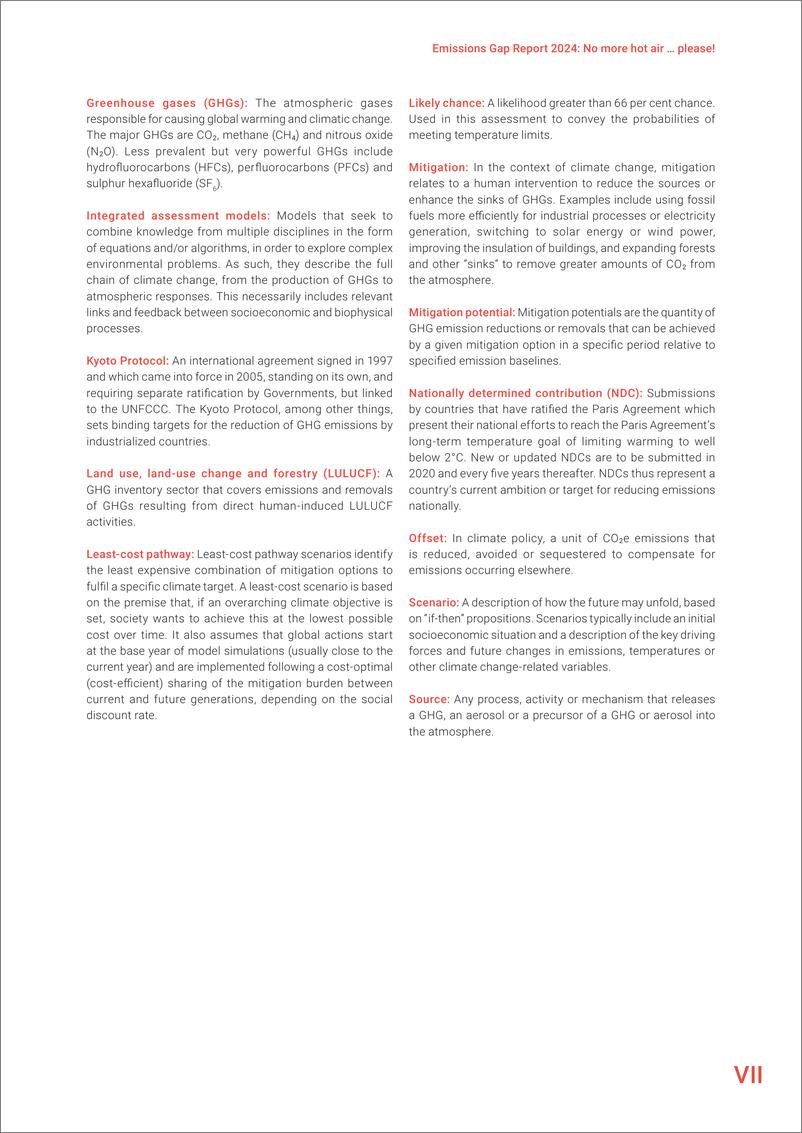 《联合国环境规划署UNEP_2024年排放差距报告_英文版_》 - 第7页预览图