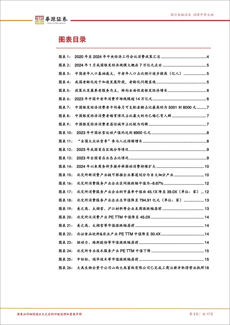 《北交所消费服务产业跟踪第三期：中央经济工作会议将“提振消费”列在2025年任务之首，关注北交所新消费产业链-241226-华源证券-17页》 - 第3页预览图