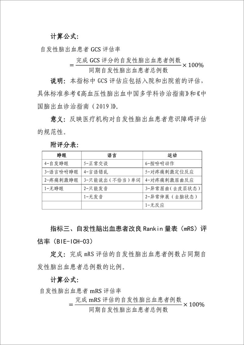 《国家卫生健康委：脑损伤评价医疗质量控制指标（2024年版）》 - 第2页预览图