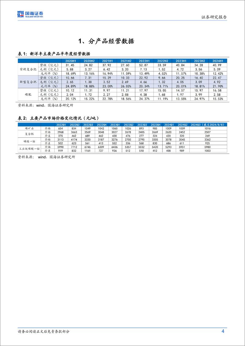 《新洋丰(000902)2024年中报点评：2024Q2业绩同比大增，多项目有序推进-240809-国海证券-12页》 - 第4页预览图