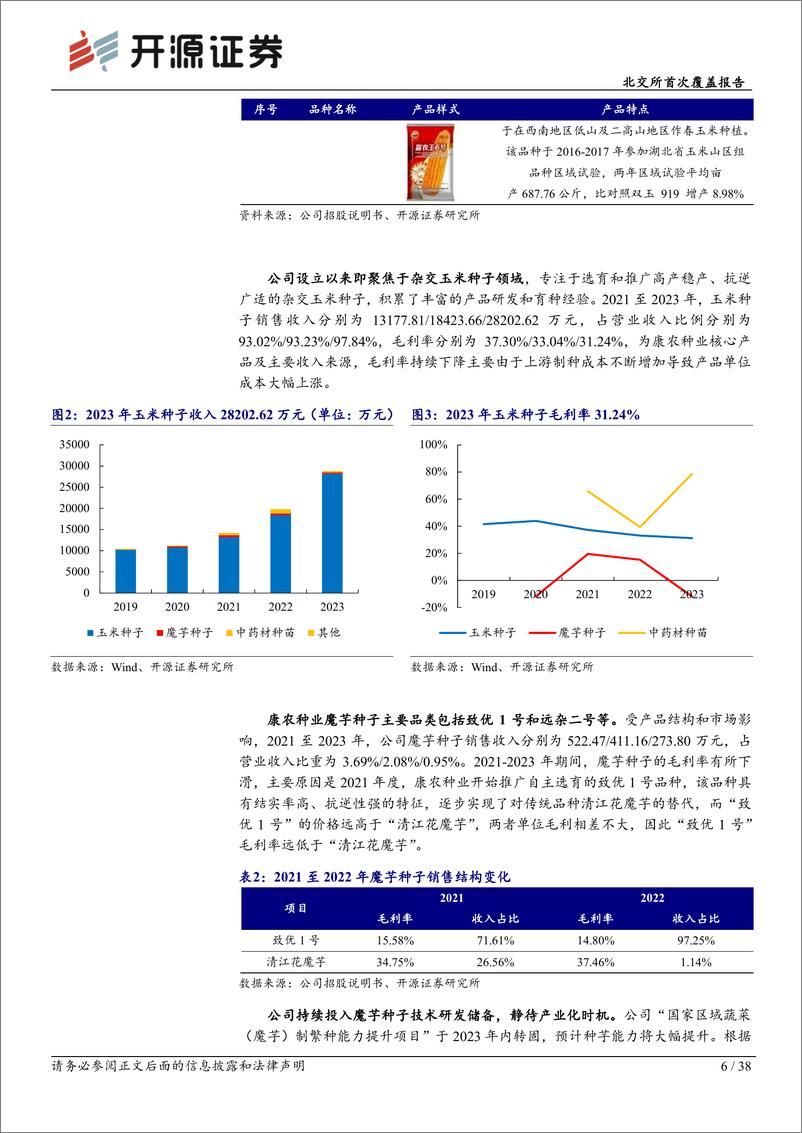 《康农种业(837403)北交所首次覆盖报告：国家玉米种子补短板阵型企业，优质新种助推黄淮海拓展-240723-开源证券-38页》 - 第6页预览图