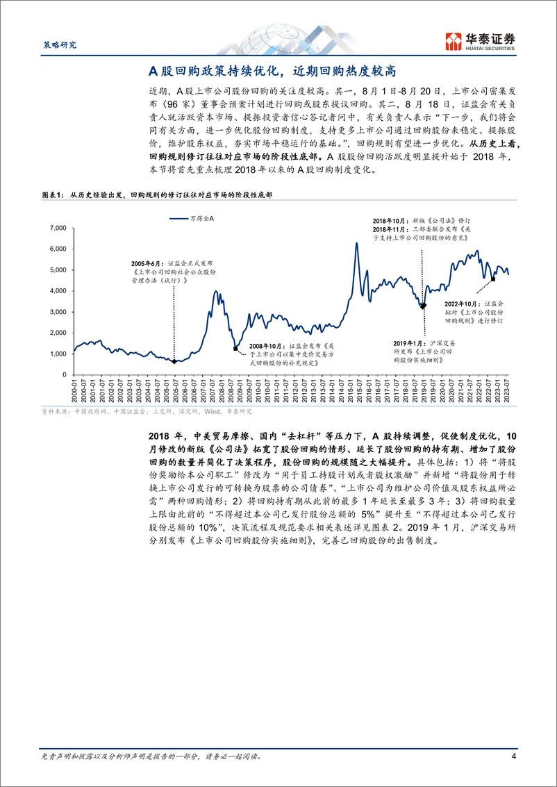 《策略专题研究： AH回购全景扫描和选股策略-20230828-华泰证券-23页》 - 第5页预览图