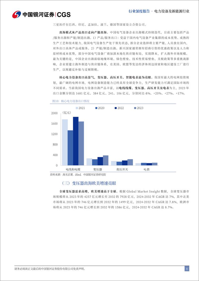 《电力设备及新能源行业出海专题报告：电力设备享全球红利，风光储锂展出海华图-240822-银河证券-54页》 - 第8页预览图