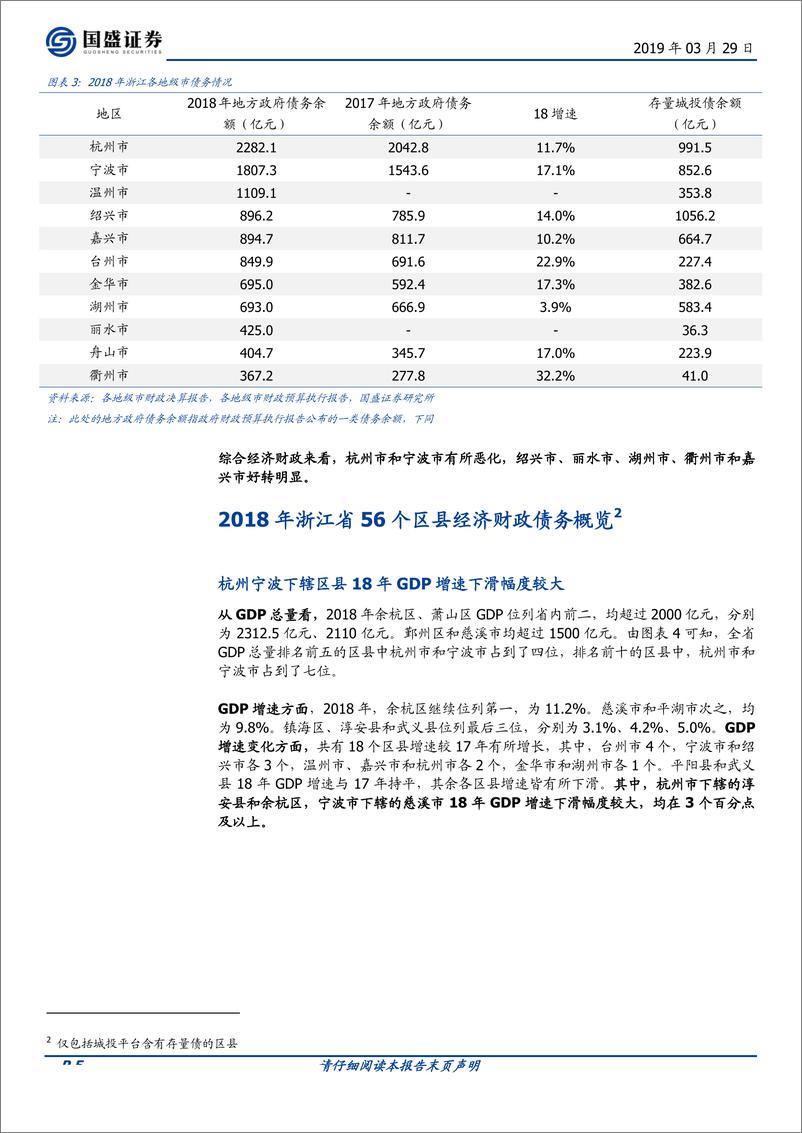 《固定收益点评：浙江56个区县2018年经济财政数据大盘点-20190329-国盛证券-10页》 - 第6页预览图