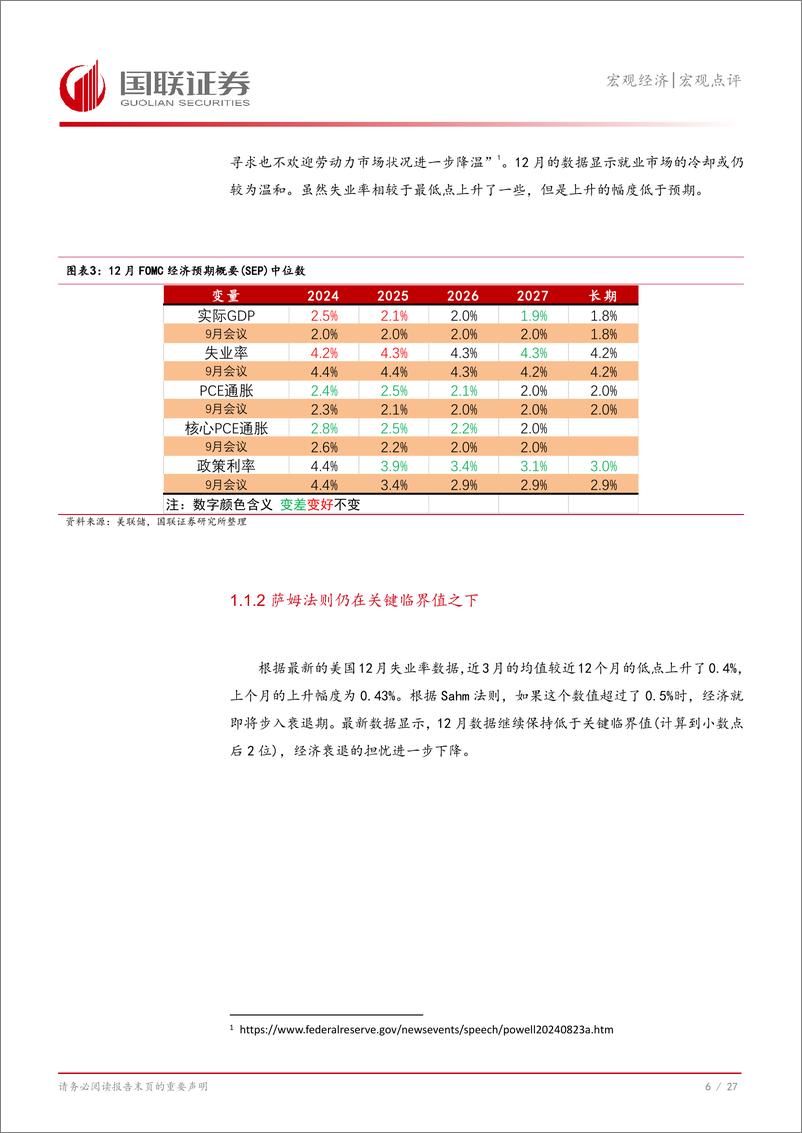 《美国12月非农就业数据点评：新增非农和失业率向好但美股却大跌-250113-国联证券-28页》 - 第7页预览图