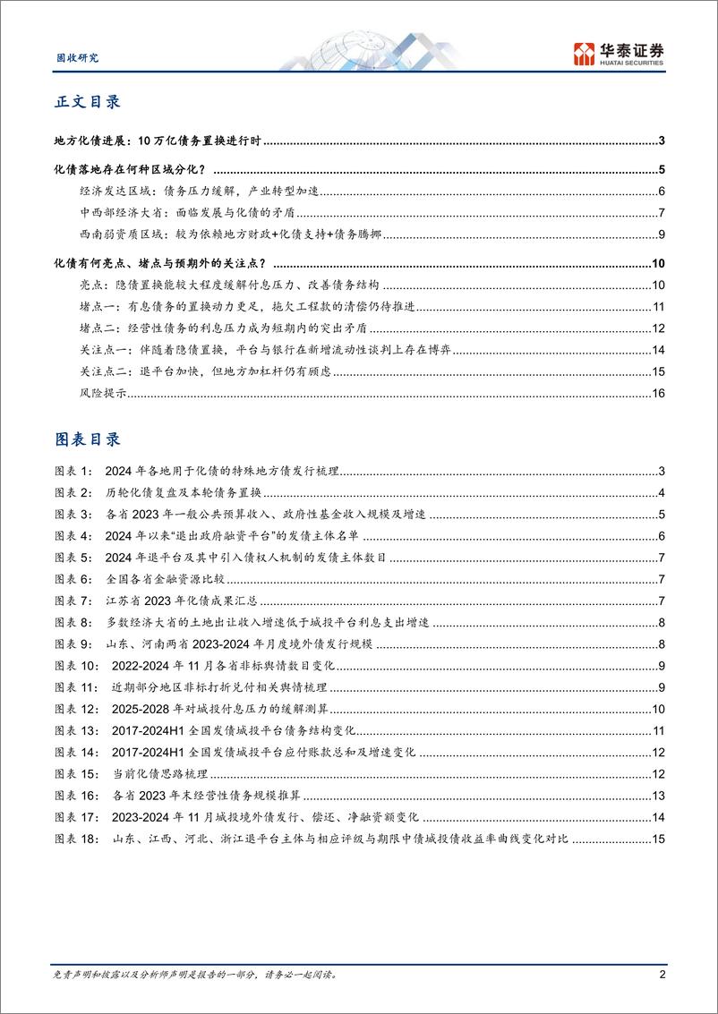 《微观视角下的化债现状：近期地方调研梳理-241226-华泰证券-19页》 - 第2页预览图