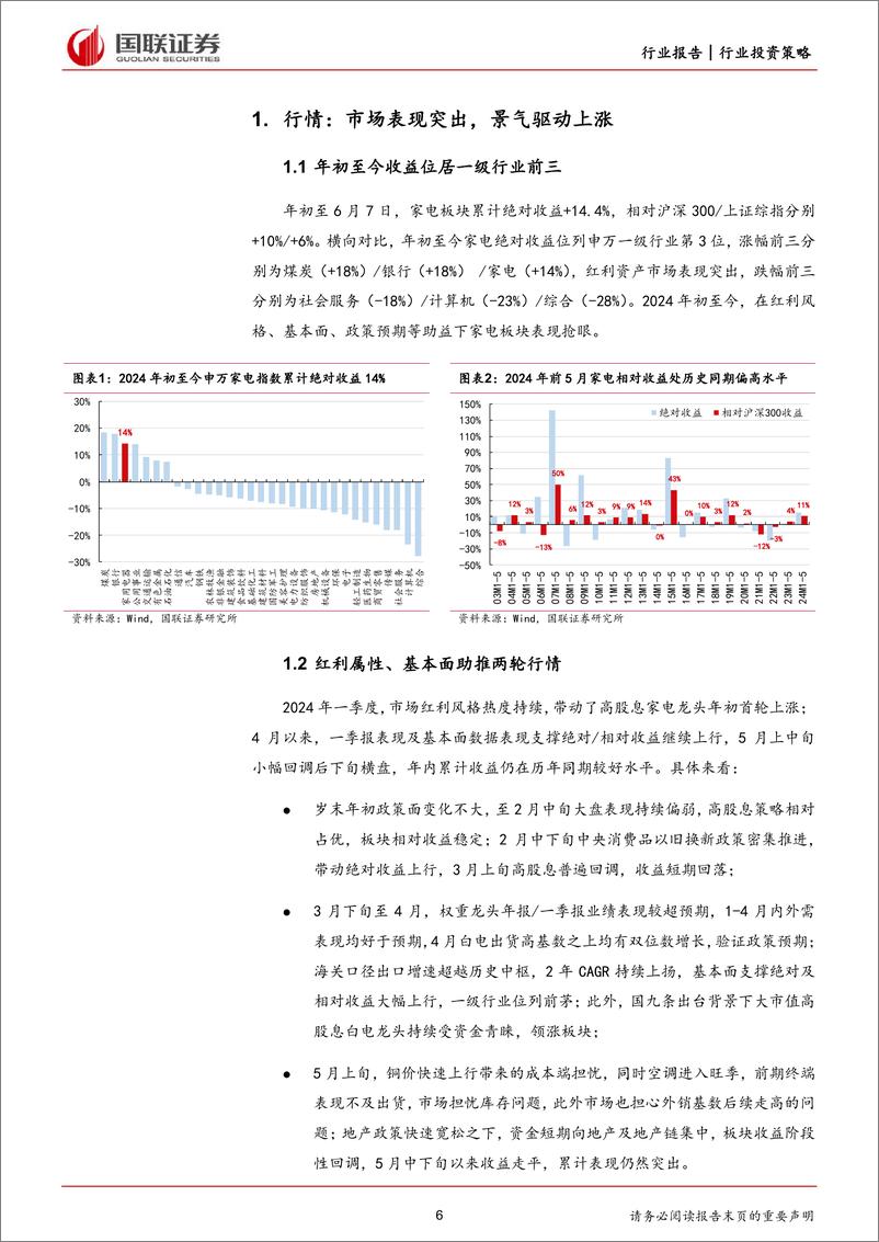 《国联证券-家用电器行业2024年中期投资策略：背靠内外需韧性，拥抱新一轮集中》 - 第6页预览图