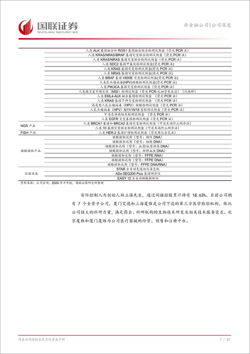 《艾德生物(300685)肿瘤伴随诊断龙头强者恒强-240902-国联证券-38页》 - 第8页预览图