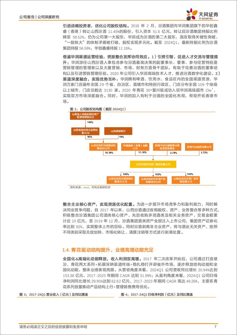 《天风证券-山西汾酒-600809-清香龙头加速复兴，灵活布局彰显强α》 - 第7页预览图