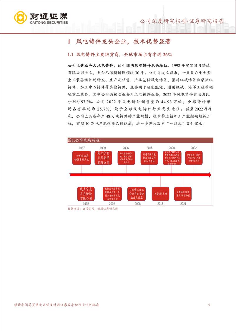 《日月股份-603218-铸造精加工齐加码，铸件龙头优势尽显-20230818-财通证券-36页》 - 第6页预览图