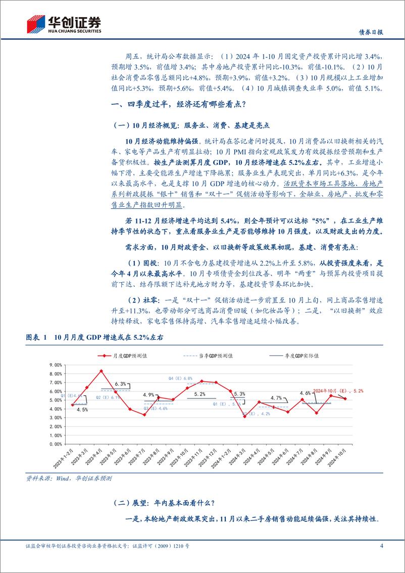 《10月经济数据解读：四季度过半，经济还有哪些看点？-241115-华创证券-11页》 - 第4页预览图