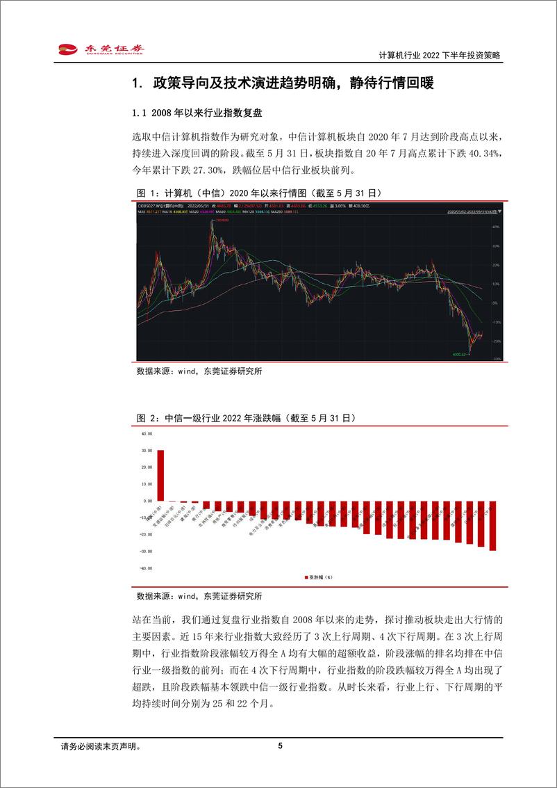 《计算机行业2022下半年投资策略：紧抓政策导向及技术演进趋势明确的领域-20220606-东莞证券-35页》 - 第6页预览图