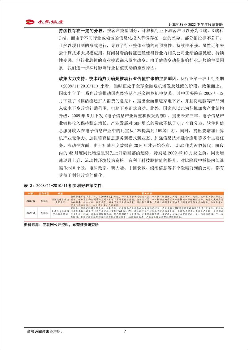 《计算机行业2022下半年投资策略：紧抓政策导向及技术演进趋势明确的领域-20220606-东莞证券-35页》 - 第8页预览图