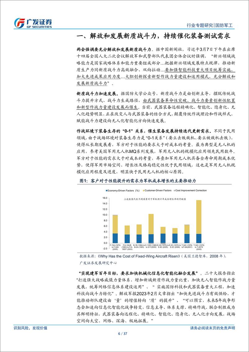 《国防军工行业新·视角：军工测试，装备迭代驱动研投稳增，经营杠杆弹性大-240707-广发证券-37页》 - 第6页预览图