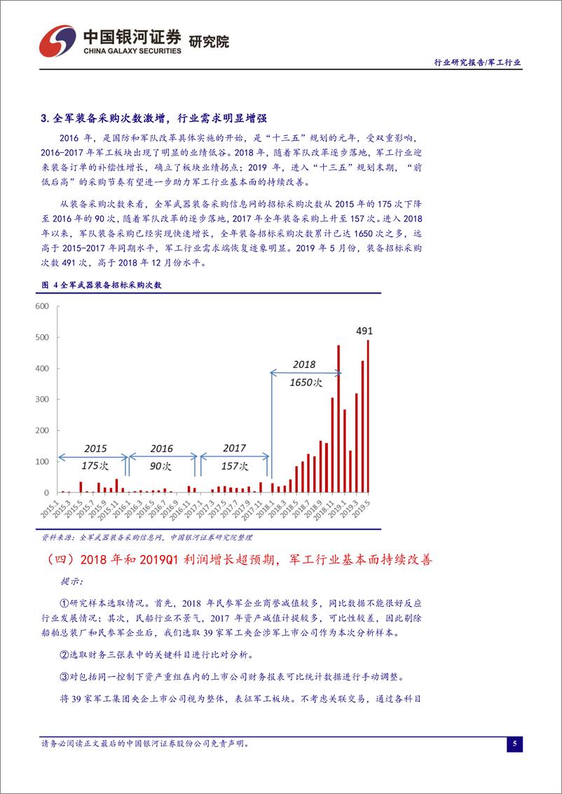 《军工行业6月行业动态报告：并购重组政策再松绑，军工重组预期股配置价值有望凸显-20190628-银河证券-42页》 - 第7页预览图