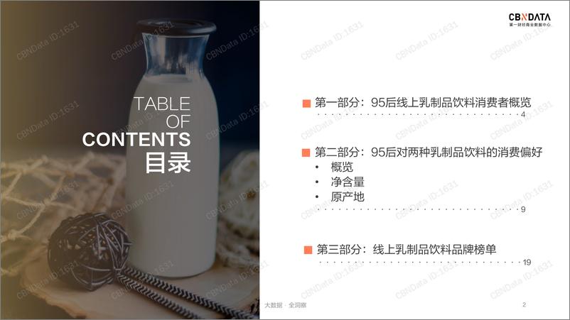 《CBNData-95后线上乳制品饮料消费研究-2019.7-26页》 - 第3页预览图