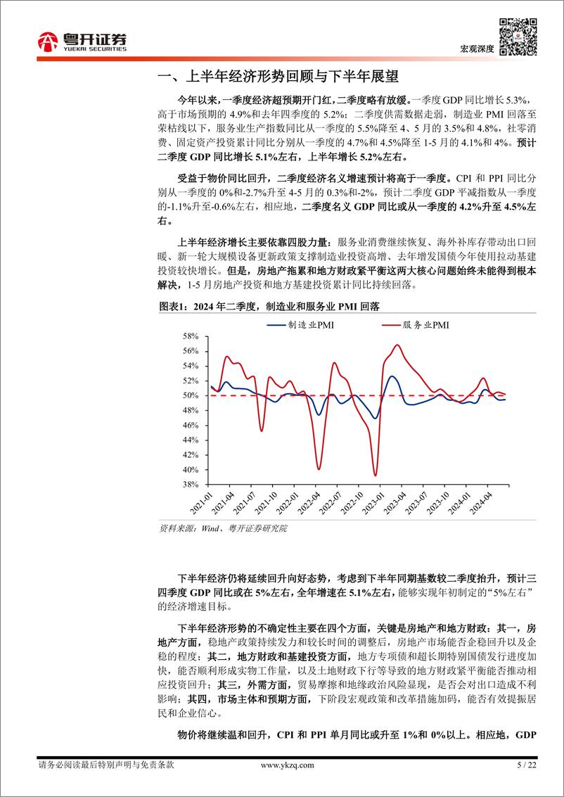 《2024年下半年中国经济展望：重塑激励-240630-粤开证券-22页》 - 第5页预览图