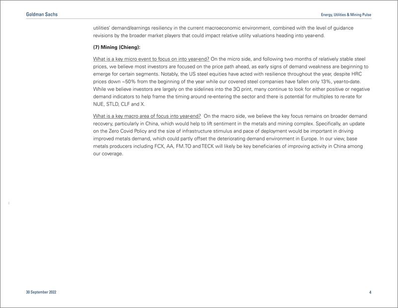 《Energy, Utilities & Mining Puls Investors Askin What Are Key Catalysts into Year-En(1)》 - 第5页预览图