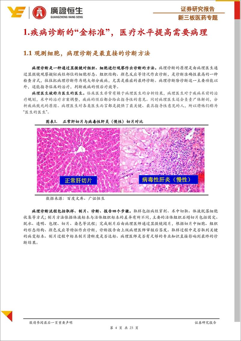 《新三板医药行业专题：探究疾病机理，回归诊断价值，病理爆发“理”所当然-20190417-广证恒生-23页》 - 第5页预览图