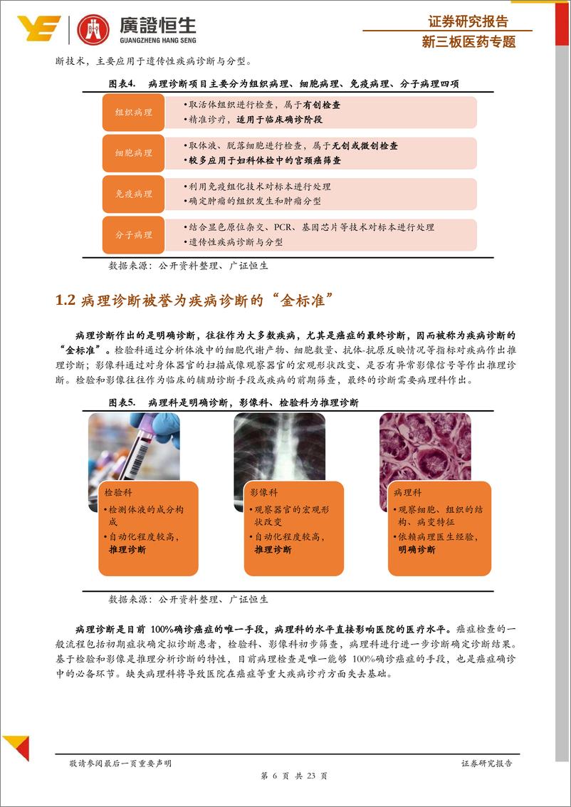 《新三板医药行业专题：探究疾病机理，回归诊断价值，病理爆发“理”所当然-20190417-广证恒生-23页》 - 第7页预览图