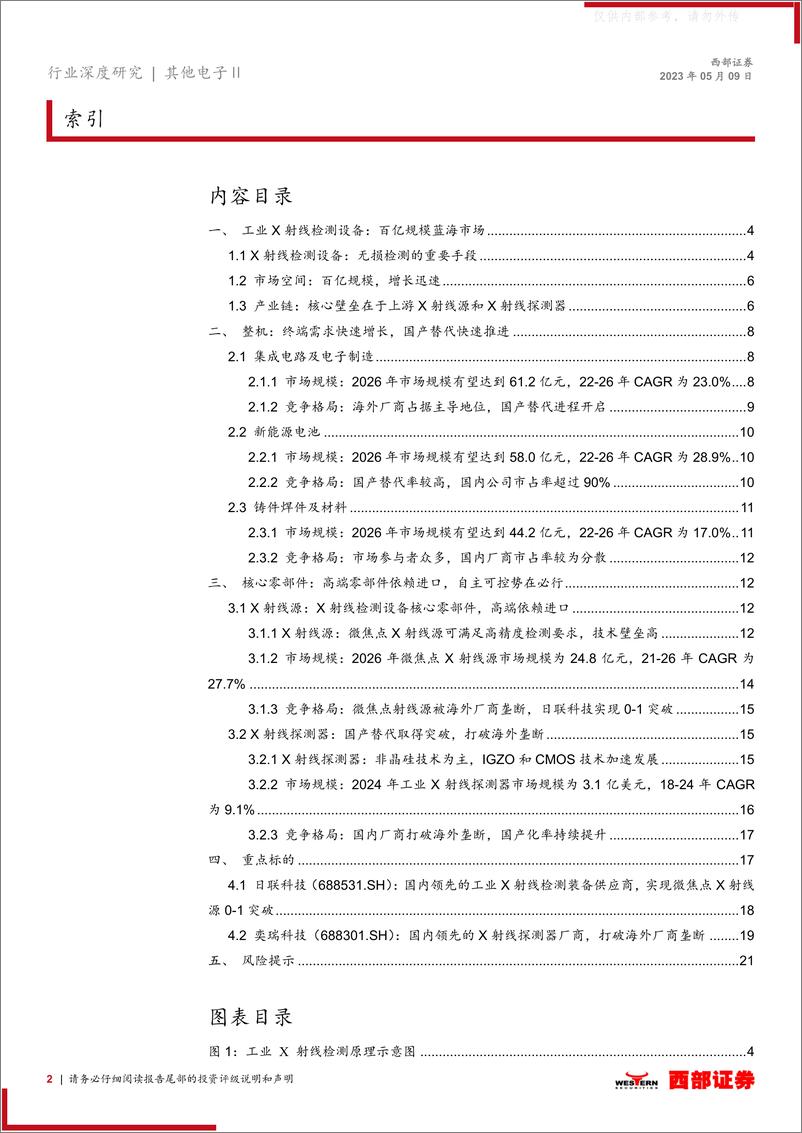 《西部证券-X射线检测行业深度：国产替代空间广阔，自主可控势在必行-230509》 - 第2页预览图