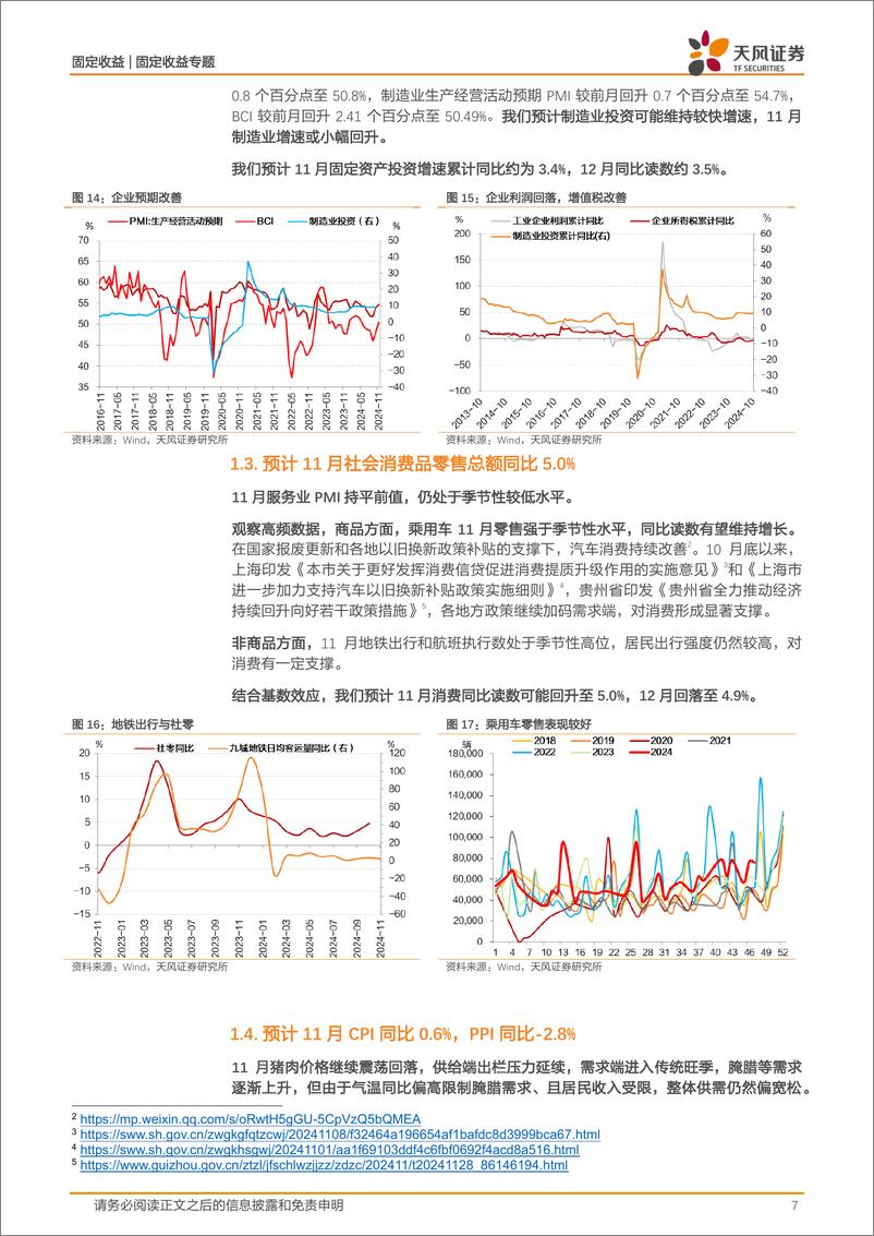 《11月经济数据初探：PMI超预期之后-241203-天风证券-16页》 - 第7页预览图