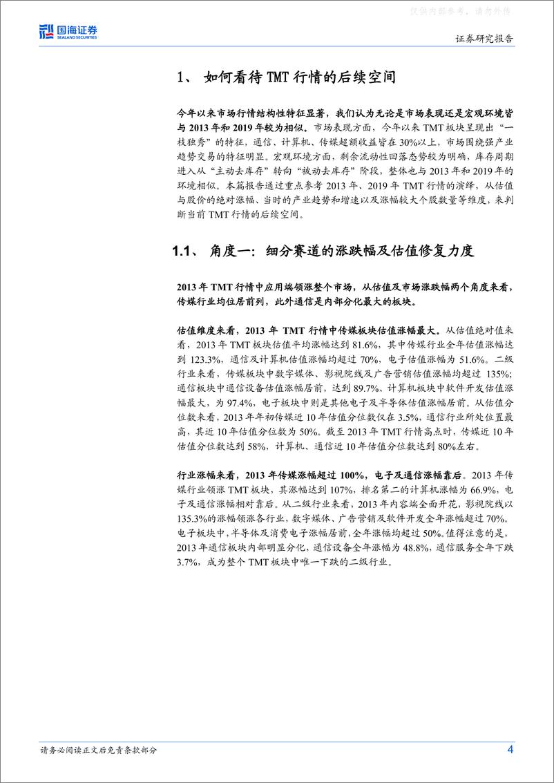 《国海证券-策略专题研究报告：如何看待TMT行情的后续空间-230409》 - 第4页预览图