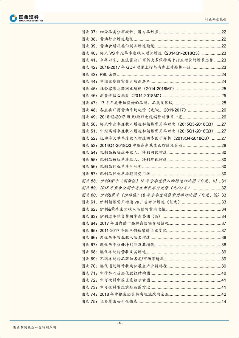 《食品饮料行业年度报告：白酒周期短期承压，乳制品、调味品寻找中线机会-20181231-国金证券-46页》 - 第5页预览图