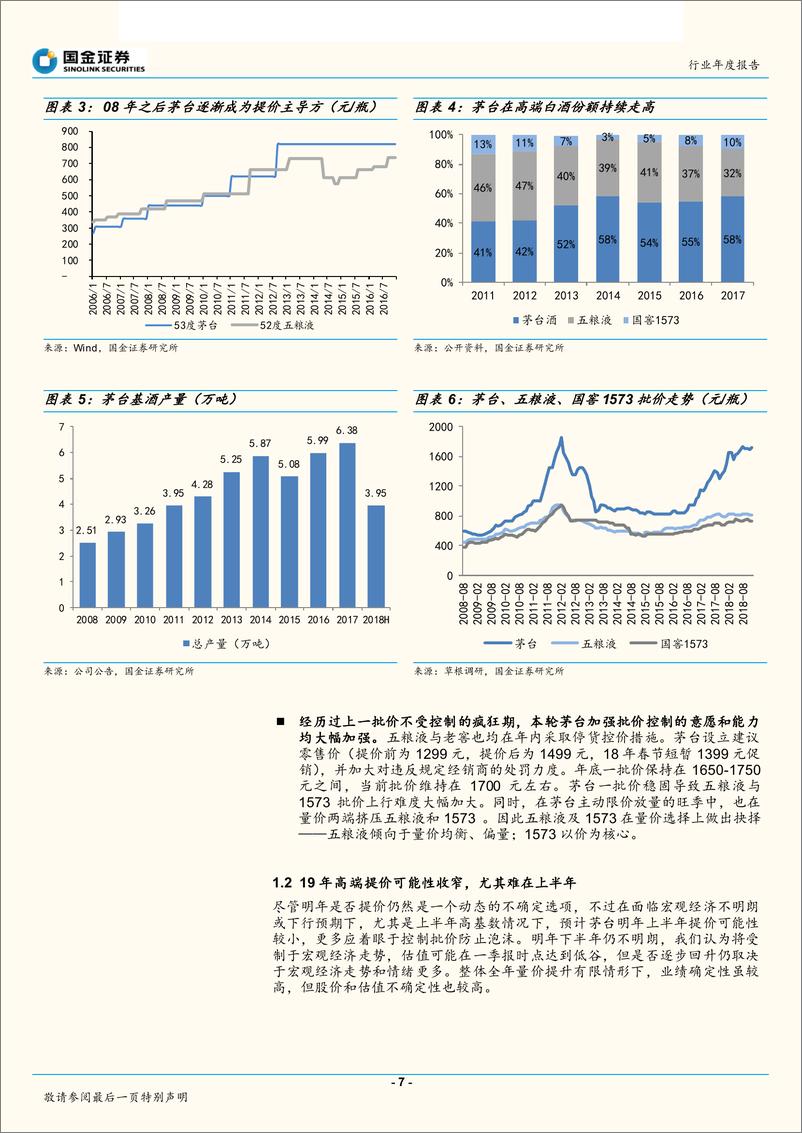 《食品饮料行业年度报告：白酒周期短期承压，乳制品、调味品寻找中线机会-20181231-国金证券-46页》 - 第8页预览图