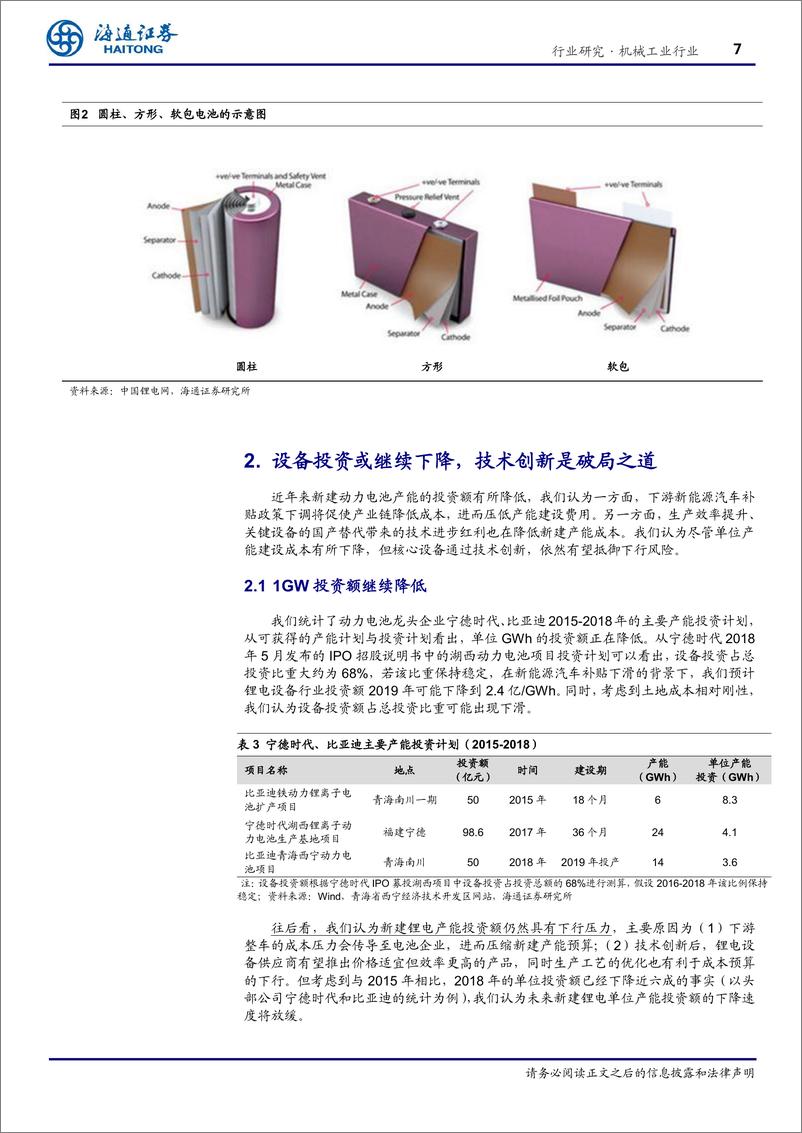 《锂电设备行业展望：九万里风鹏正举，技术突围正当时-20190212-海通证券-24页》 - 第8页预览图