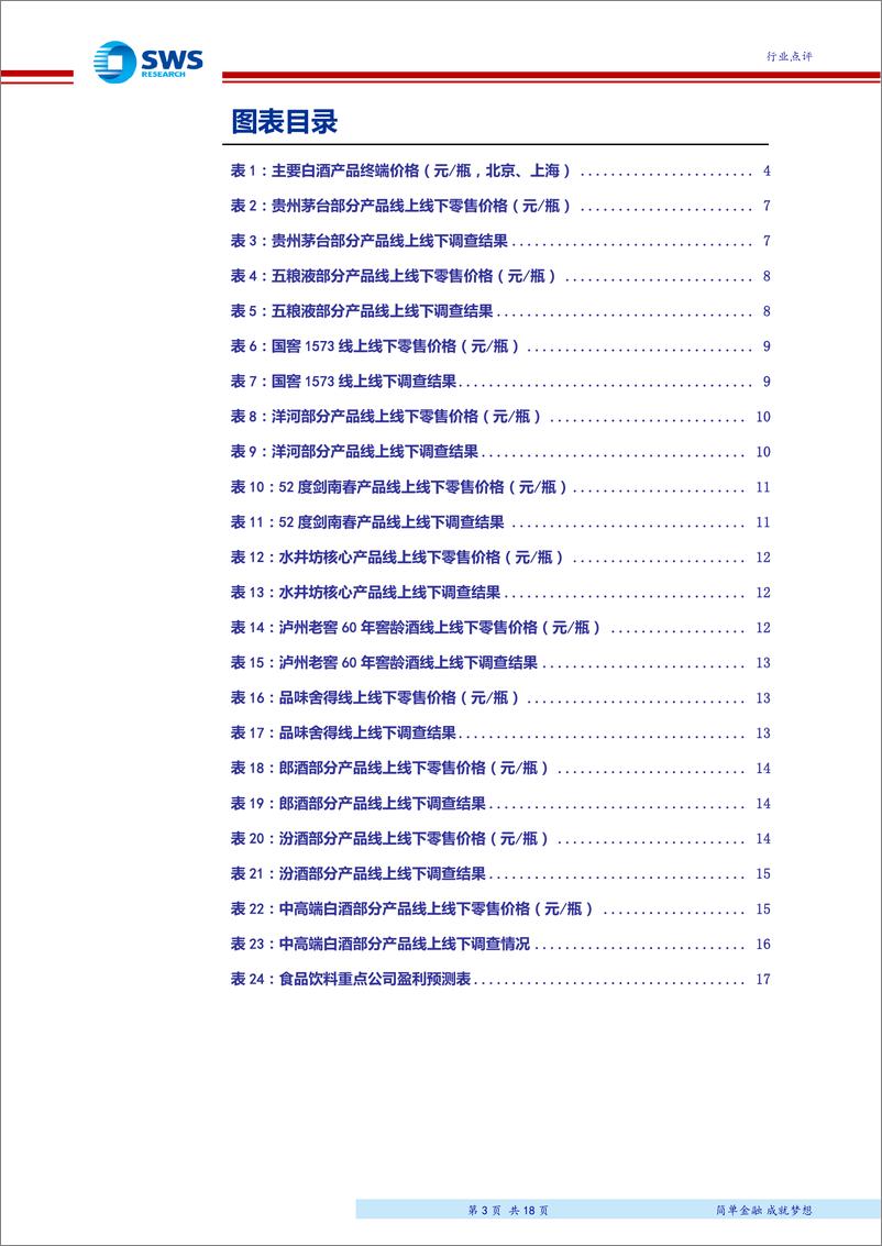 《食品饮料行业白酒终端（线上&线下）调查系列十七：高端酒价格持续表现强势，次高端价格趋势存在分化-20190729-申万宏源-18页》 - 第4页预览图