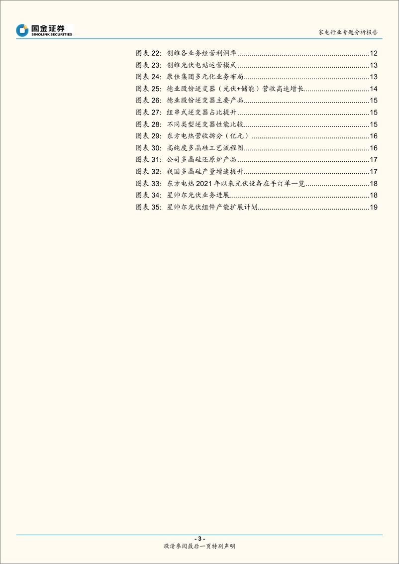 《家电制造力外延探讨系列（1）：家电企业进军光伏的考量与进展-20220807-国金证券-20页》 - 第4页预览图