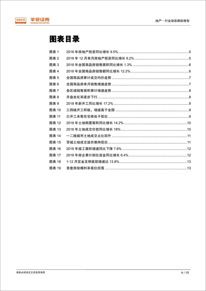 《地产行业动态跟踪报告：投资保持韧性，新开工延续高位-20190121-平安证券-15页》 - 第5页预览图