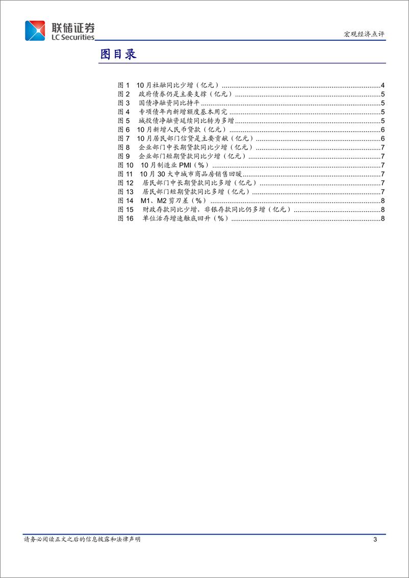 《10月金融数据点评：居民部门信贷需求回暖、M1触底回升-241113-联储证券-10页》 - 第3页预览图