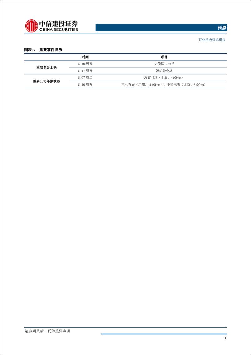 《传媒行业：继续重点推荐大众阅读龙头&游戏板块，前期回调带来布局良机-20190505-中信建投-27页》 - 第3页预览图