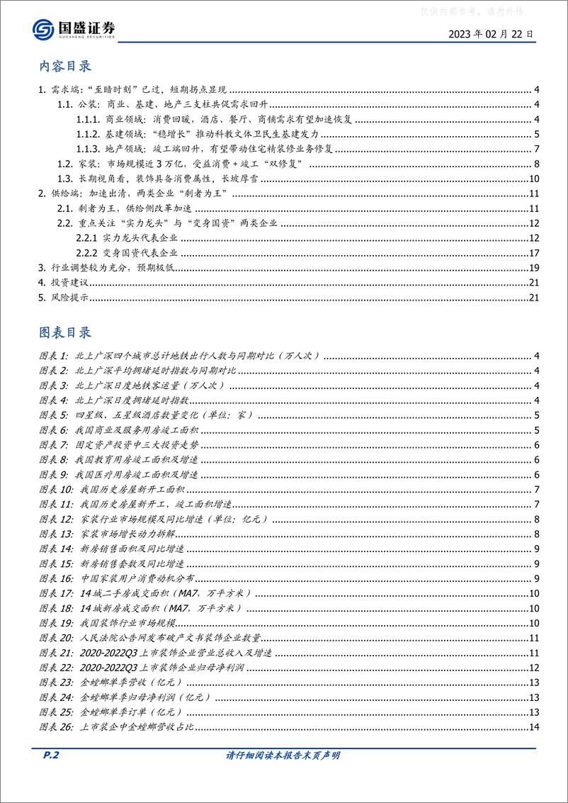 《国盛证券-建筑装饰行业：至暗已过，否极泰来-230222》 - 第2页预览图