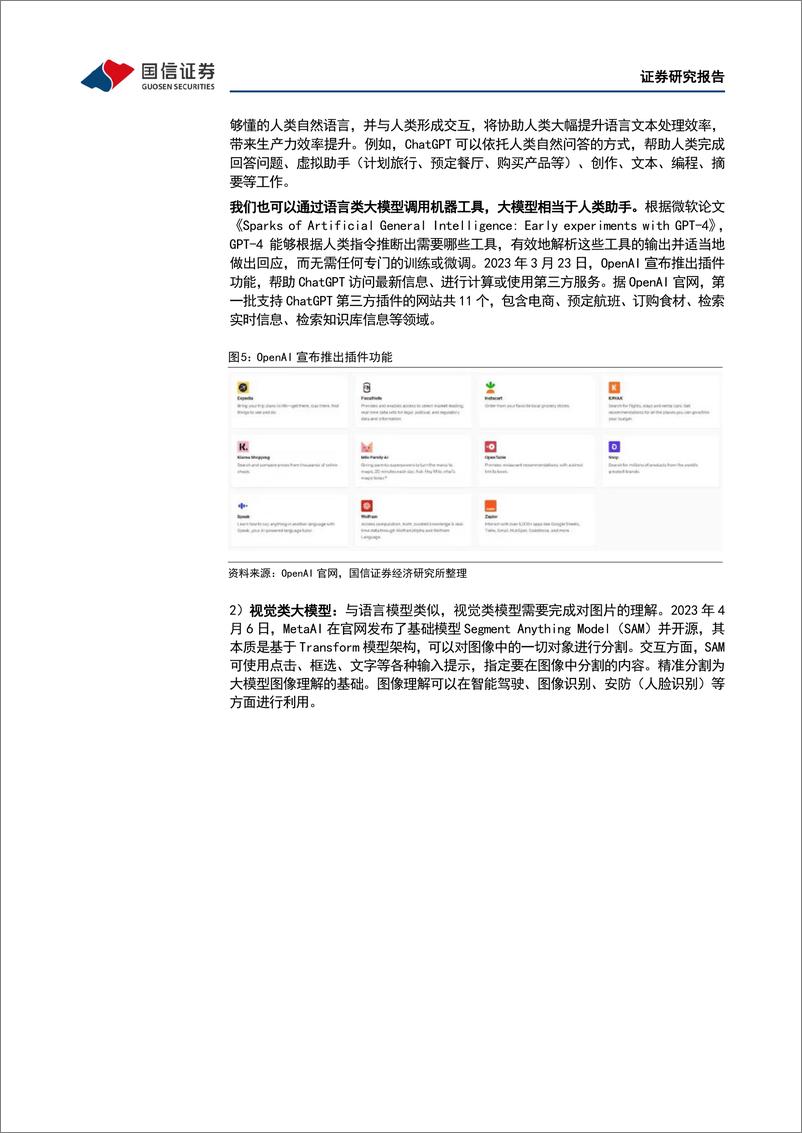 《国信证券：AI大模型，ChatGPT取得突破性进展，国内大模型争相发布-29页》 - 第8页预览图