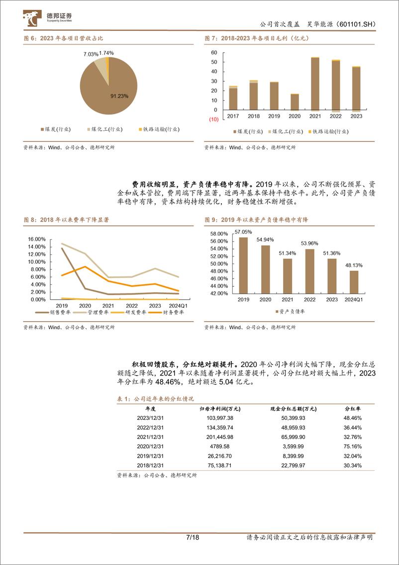 《昊华能源-601101.SH-煤炭量增显著，分红提升价值-20240515-德邦证券-18页》 - 第7页预览图