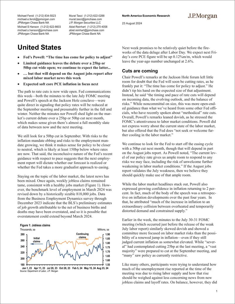 《JPMorgan Econ  FI-United States-109990044》 - 第1页预览图