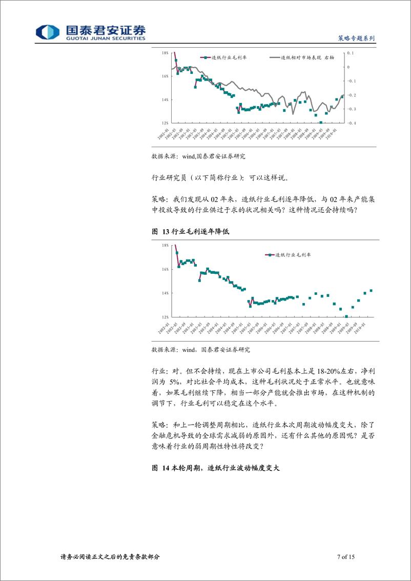 《对话行业研究员系列之四-造纸：跟踪行业景气，把握供给压缩机会》 - 第7页预览图