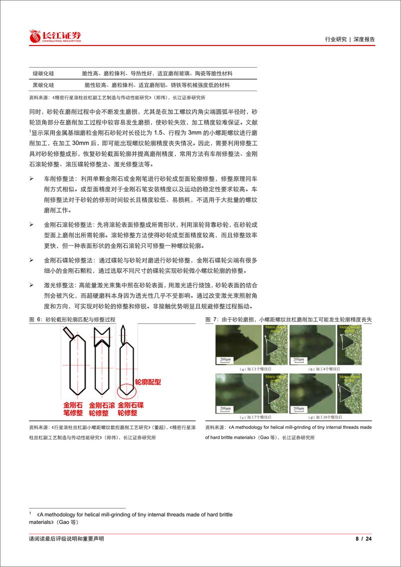 《机械行业深度报告：丝杠加工工艺深度，多工艺并存发展，设备有望受益》 - 第8页预览图