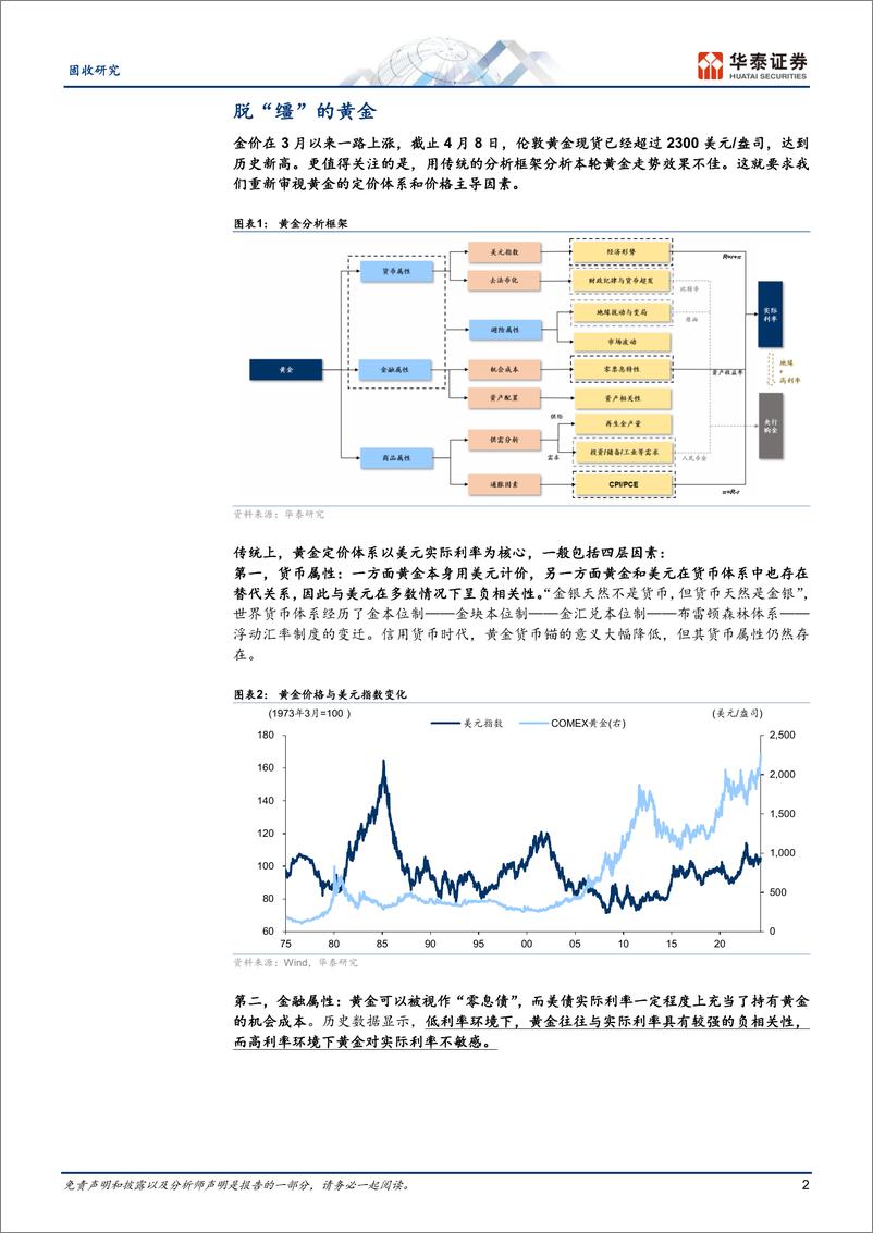 《固收专题研究：脱“缰”的黄金-240408-华泰证券-10页》 - 第2页预览图