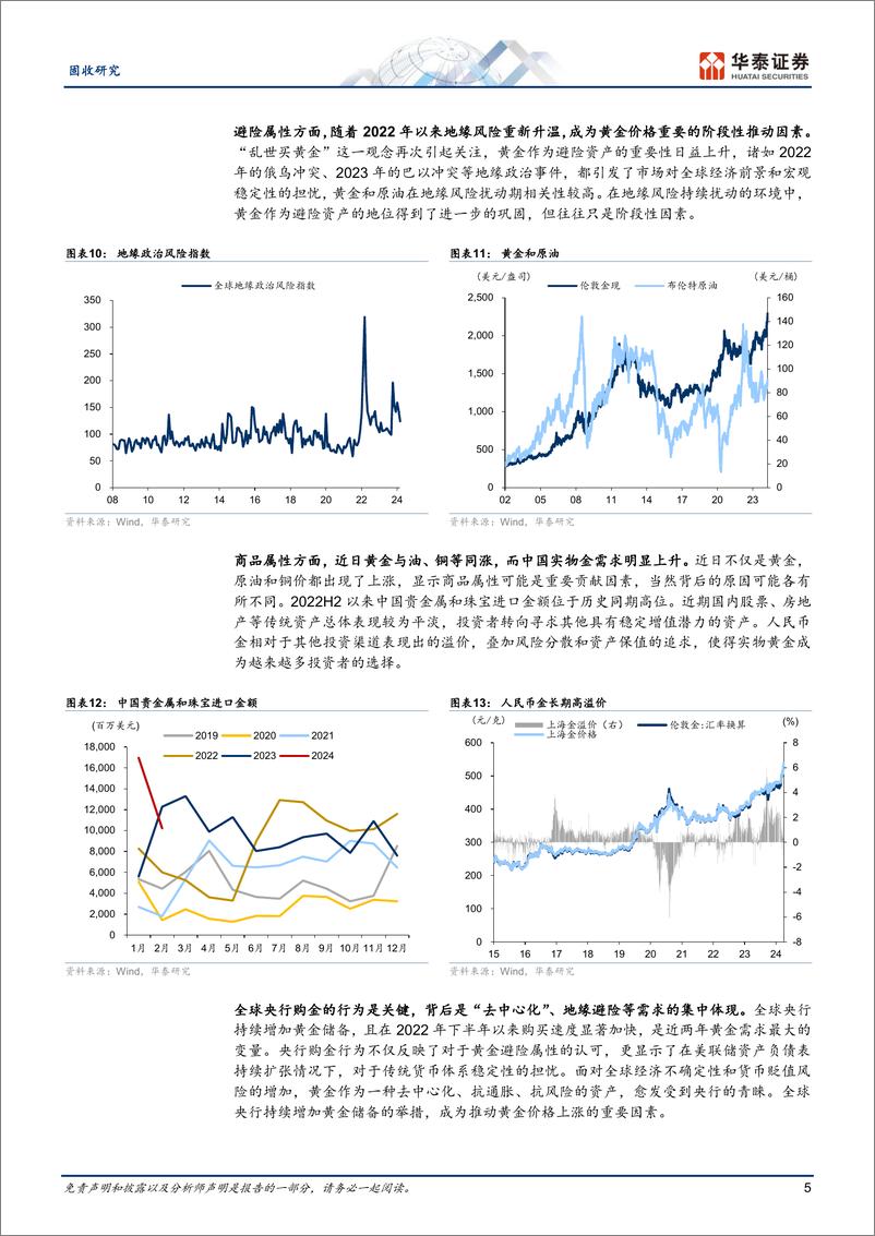 《固收专题研究：脱“缰”的黄金-240408-华泰证券-10页》 - 第5页预览图