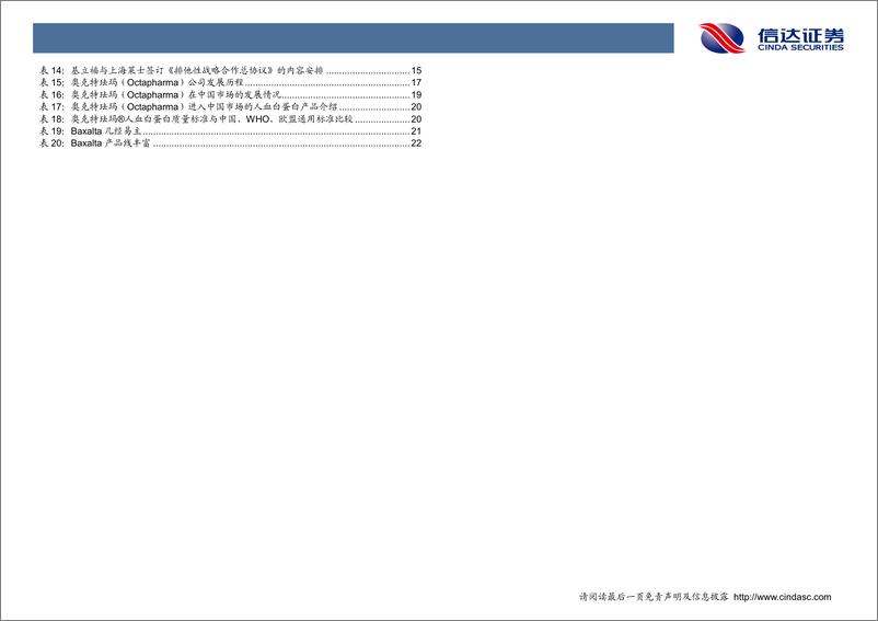《医药行业专题报告：血液制品行业，全球血液制品巨头与中国市场-20200331-信达证券-30页》 - 第5页预览图
