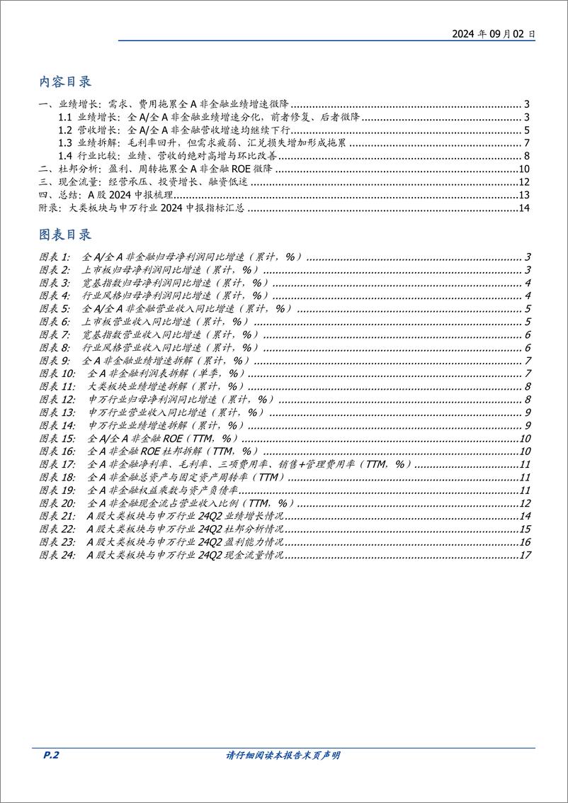 《2024中报分析(一)：全A非金融业绩增速微降-240902-国盛证券-18页》 - 第2页预览图