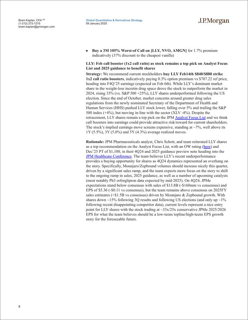 《JPMorgan-US Equity Derivatives Strategy Trading Healthcare into the J...-112696281》 - 第8页预览图